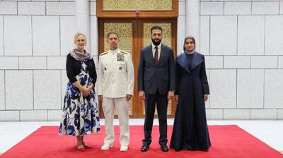 دیدار همسران جولانی و فرمانده سنتکام در دمشق(عکس)