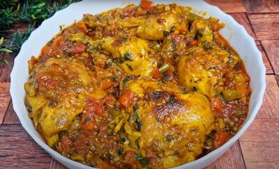 تهیه خوراک مرغ گرجستانی با روشی ساده / چگونه خوراک مرغ گرجستانی درست کنیم؟
