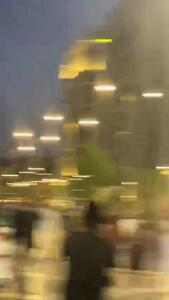 رهگیری یک موشک بر فراز شهر مدینه توسط پدافند عربستان + فیلم