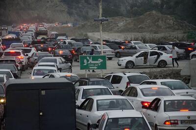 تداوم ازدحام در جاده‌های شمالی؛ ترافیک لاک پشتی در جاده هراز