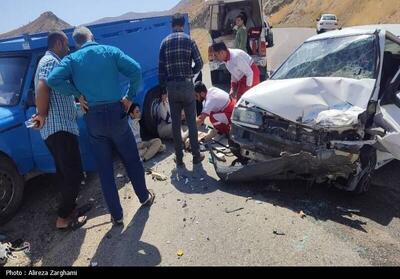 مصدومیت ۱۰ نفر در ۲ تصادف جاده‌ای کردستان