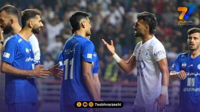 درگیری رامین رضاییان با بازیکن استقلال خوزستان