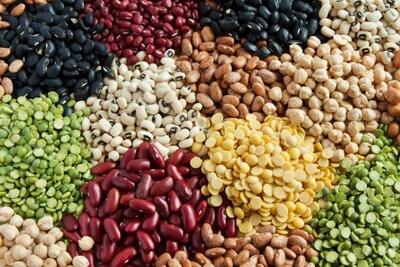 اندازه حبوبات برای غذاهای دونفره  