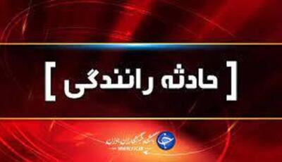 برخورد دو خودرو در محور آبگرم - کلنجین با ۵ مصدوم