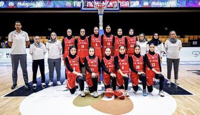 شکست تیم بسکتبال دختران ایران مقابل هند