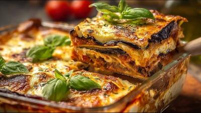 طرز تهیه لازانیای بادمجان به سبک سرآشپز مشهور ایتالیا (فیلم)