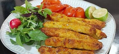 کباب آبدار مرغ + دنبه / ساده اما خوشمزه اینو همه میتونن درست کنن