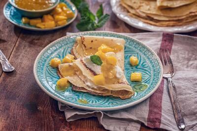 طرز تهیه پنکیک انبه، صبحانه ای استوایی و خوشمزه