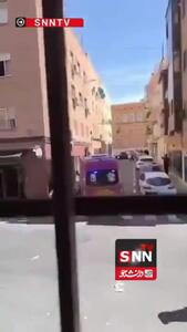 اولین تصویر از انفجار در مادرید / دست‌کم ۲۱ نفر زخمی شدند + فیلم