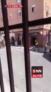 اولین تصاویر از انفجار یک کافه در مادرید