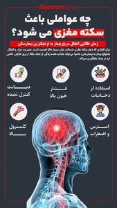 اینفوگرافی| چه عواملی باعث سکته مغزی می‌شود؟