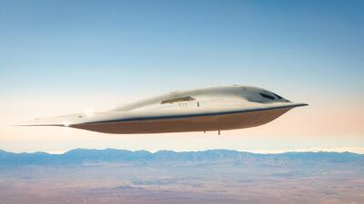 نخستین نمایش هم‌زمان دو فروند بمب‌افکن رادارگریز B-21 Raider