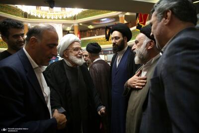 مراسم بزرگداشت محمدعلی جماعتی / کروبی و خاتمی هم آمدند + عکس