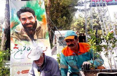 خداحافظی مردم با مشهد با یک قهرمان؛ آتش‌نشان شهید به خانه ابدی رفت +تصاویر