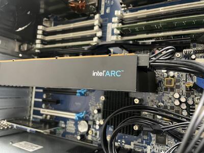 یک کارت گرافیک Intel Arc A750 با گذرگاه حافظه 512 بیتی دیده شد!