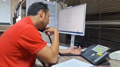 نجات جان نوزاد ۴۰ روزه با راهنمایی تلفنی اپراتور هلال احمر مشهد/فیلم