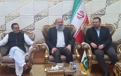 وزیر بازرگانی پاکستان وارد تهران شد+فیلم