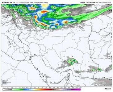 بارش شدید و تگرگ در ۲ استان کشور
