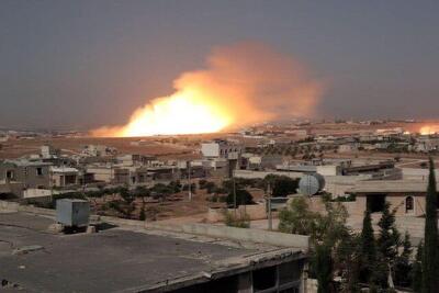 لحظه منفجر کردن ساختمان دانشگاه غزه