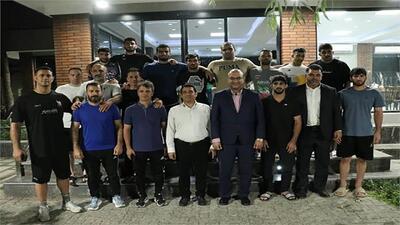 بازدید دبیرکل کمیته ملی المپیک از اردوی تیم ملی کشتی فرنگی - پارس فوتبال