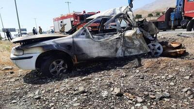 حادثه رانندگی در جاده ساروق به کمیجان چهار کشته و ۲ مجروح بر جا گذاشت