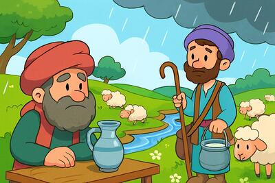 مرد گوسفندفروش و چوپان درستکار