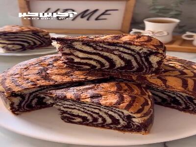 آموزش کیک زبرا؛ خوش طعم و دلپذیر