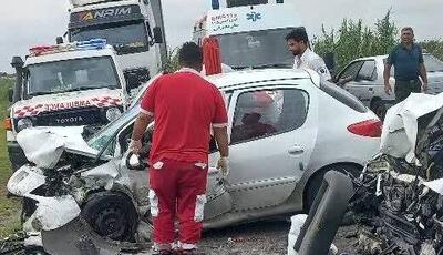 حادثه در جاده پلاژ چوباغ؛ 5 نفر مصدوم شدند