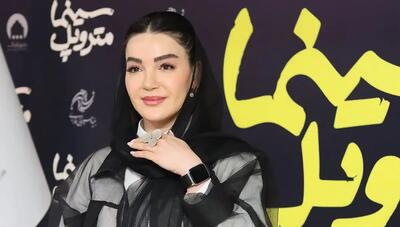 مهرناز افلاکیان؛ بازیگر «شیش و بش» در اکران یک فیلم جدید (عکس)