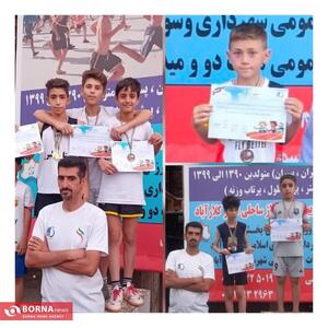نائب قهرمانی دوی ساحلی  پسران نظرآبادی در جشنواره کشوری