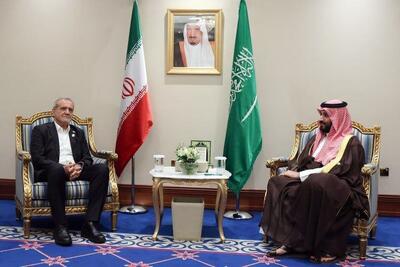 دیدار پزشکیان با بن‌سلمان | عکس