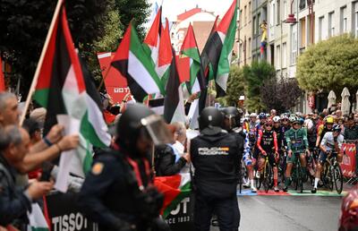 در حمایت از فلسطین: فینال مسابقات دوچرخه‌سواری در مادرید لغو شد