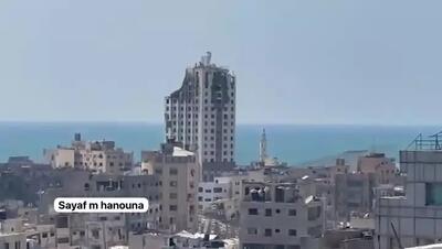 برج دیگری در غزه توسط اسرائیل تخریب شد
