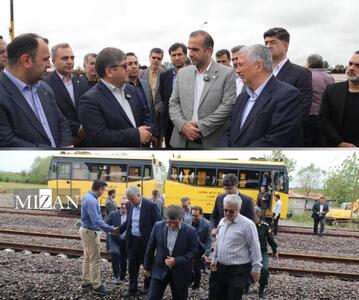 بازدید مدیرعامل راه‌آهن از مسیر ریلی رشت–بندر کاسپین