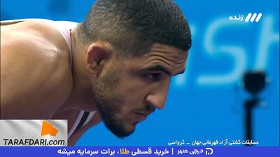 پیروزی 5-0 رحمان عموزاد مقابل پیمان بیابانی، کشتی‌گیر کانادایی و صعود به فینال وزن ۶۵ کیلوگرم کشتی قهرمانی جهان 2025 - پارس فوتبال