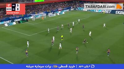 پاس گل مارک برنال و بریس روبرت لواندوفسکی مقابل والنسیا با گل چیپ (بارسلونا 6-0 والنسیا) - پارس فوتبال