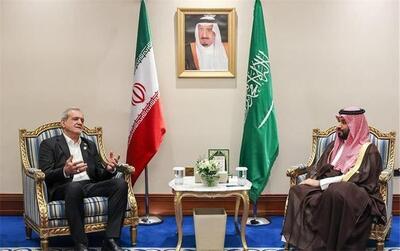 دیدار محمد بن سلمان و مسعود پزشکیان در دوحه