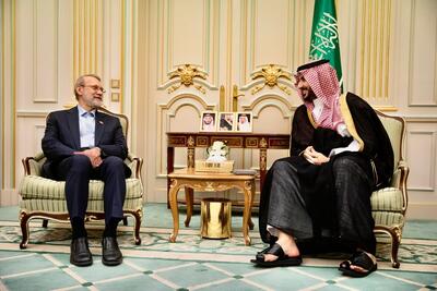 دیدار لاریجانی با وزیر دفاع عربستان