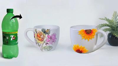 روشی ساده برای ساخت ماگ با بطری پلاستیکی