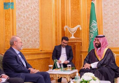لاریجانی با ولیعهد عربستان دیدار کرد