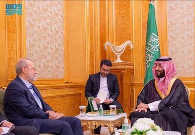 دیدار لاریجانی با بن‌سلمان در ریاض