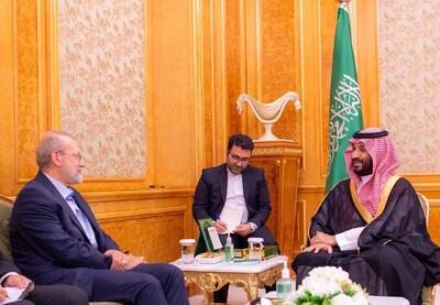 دیدار لاریجانی با ولیعهد عربستان