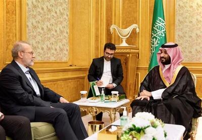 دیدار علی لاریجانی با وزیر دفاع عربستان سعودی در ریاض