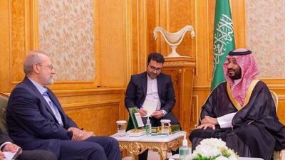 بررسی اوضاع منطقه در دیدار لاریجانی با بن‌سلمان