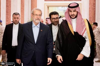 دفتر لاریجانی جزییات دیدار وی با وزیر دفاع عربستان را اعلام کرد + عکس ها