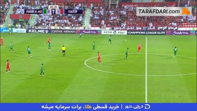 اخراج مستقیم دروژدک و 10 نفره شدن تراکتور به دلیل تکل خشن این بازیکن بر روی سعید عزت اللهی (شباب الاهلی 0-1 تراکتور) - پارس فوتبال