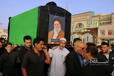 گزارش تصویری: تشییع و تدفین پیکر آیت الله موسوی یزدی در قم | شفقنا، آخرین اخبار ایران و جهان