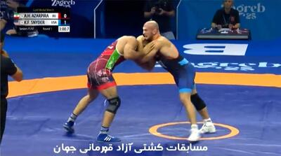 نبرد فینال آذرپیرا با اسنایدر آمریکایی را ببینید