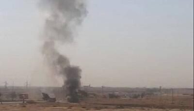 هدف قرار گرفتن یک خودرو در نزدیکی فرودگاه حلب