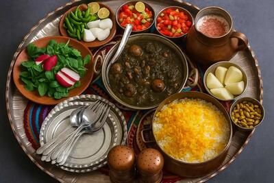 بهترین چاشنی و سالاد برای قورمه‌سبزی